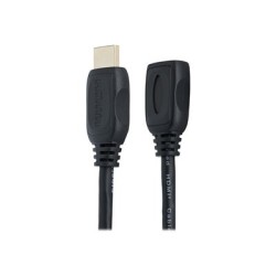 StarTech.com 2m (6ft) HDMI Extension Cable, Ultra HD HDMI Male to Female Cable, 4K HDMI Cable Extender, 4K 30Hz UHD HDMI Cable