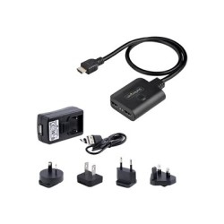 StarTech.com 2-Port HDMI Splitter, 4K 60Hz HDMI 2.0 Video, 4K HDMI Splitter 1 In 2 Out, 1x2 HDMI Display/Output Splitter