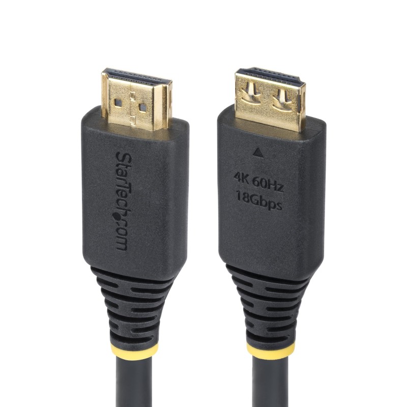StarTech.com 3ft High Speed HDMI Cable w/Gripping Connectors, 4K 60Hz - Vysoká rychlost - kabel HDMI s ethernetem - HDMI s piny
