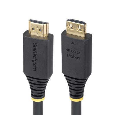 StarTech.com 3ft High Speed HDMI Cable w/Gripping Connectors, 4K 60Hz - Vysoká rychlost - kabel HDMI s ethernetem - HDMI s piny
