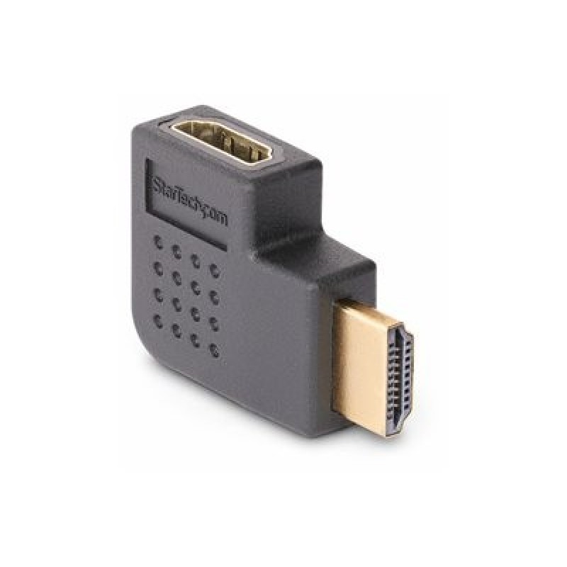 StarTech.com Right Angle HDMI 2.0 Adapter, 90-Degree HDMI Port Saver, M/F - High Speed - HDMI adaptér - HDMI s piny (male) do