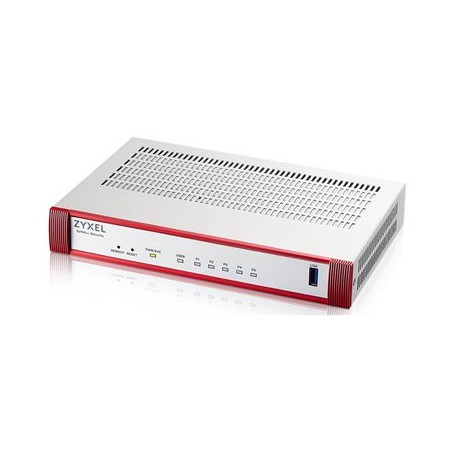 Zyxel USG FLEX 50 HP, 5 Gigabit user-definable ports, 1*1G PoE+, 1*USB with 1 YR Gold Security Pack