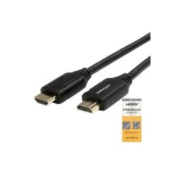 StarTech.com 3ft (1m) Premium Certified HDMI 2.0 Cable with Ethernet, High Speed Ultra HD 4K 60Hz HDMI Cable HDR10, HDMI Cord