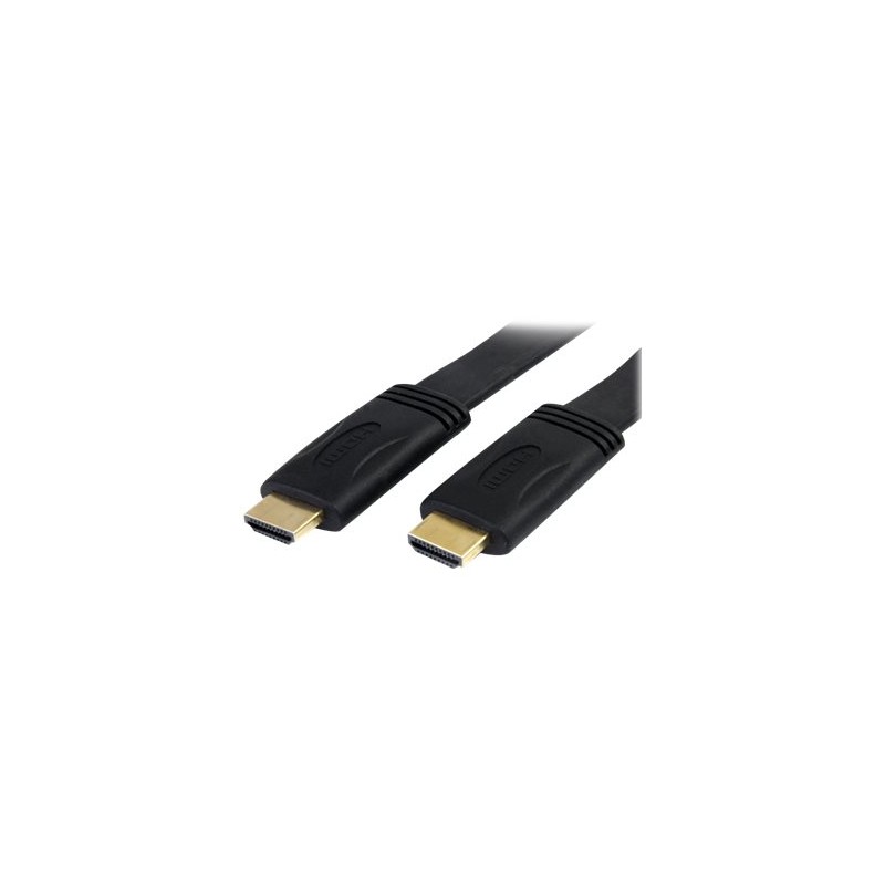 StarTech.com 5m Flat High Speed HDMI Cable with Ethernet Ultra HD 4kx2k - Kabel HDMI s ethernetem - HDMI s piny (male) do HDMI