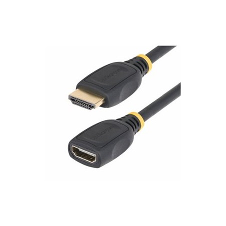 StarTech.com 3.3ft HDMI 2.0 Extension Cable, 4K 60Hz, M/F - High Speed - prodlužovací kabel HDMI - HDMI s piny (male) do HDMI