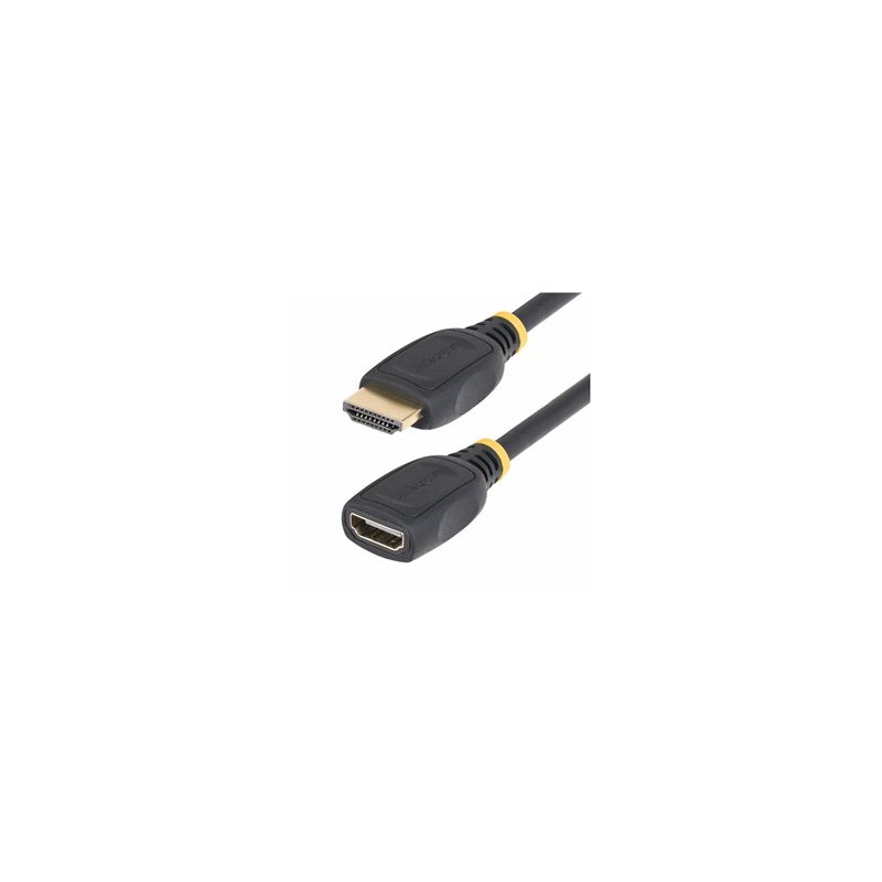 StarTech.com 6.6ft HDMI 2.0 Extension Cable, 4K 60Hz, M/F - High Speed - prodlužovací kabel HDMI - HDMI s piny (male) do HDMI