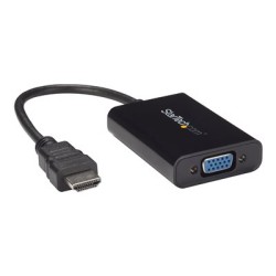 StarTech.com HDMI to VGA Video Adapter Converter with Audio for Desktop PC / Laptop / Ultrabook - 1920x1080 - Video adaptér