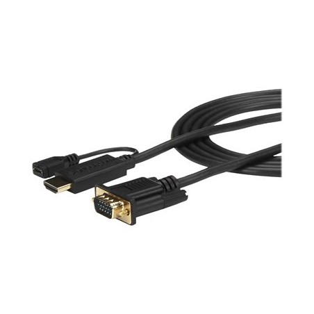 StarTech.com HDMI to VGA Cable - 3 ft / 1m - 1080p - 1920 x 1200 - Active HDMI Cable - Monitor Cable - Computer Cable