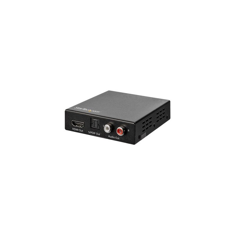 StarTech.com HDMI Audio Extractor - 4K 60Hz - HDMI Audio De-embedder - HDR - Toslink Optical Audio - Dual RCA Audio - HDMI