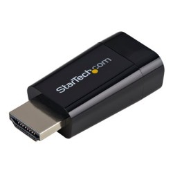 StarTech.com Compact HDMI to VGA Adapter Converter - Ideal for Chromebooks Ultrabooks & Laptops - 1920x1200/1080p - Video