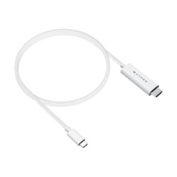HyperDrive - Kabel adaptéru - USB-C s piny (male) do HDMI s piny (male) - 2.5 m - bílá - podpora 4K60Hz, podpora režimu DP Alt