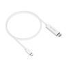 HyperDrive - Kabel adaptéru - USB-C s piny (male) do HDMI s piny (male) - 2.5 m - bílá - podpora 4K60Hz, podpora režimu DP Alt