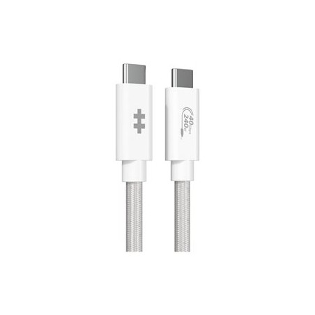 Hyper HyperDrive Next - USB kabel - USB-C (M) do USB-C (M) - USB4 - 1.2 m - bílá