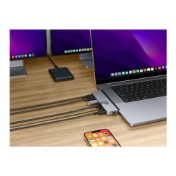 HyperDrive DUO Pro - Dokovací stanice - USB-C x 2 - HDMI, USB4 - 1GbE - pro Apple MacBook Air MacBook Pro