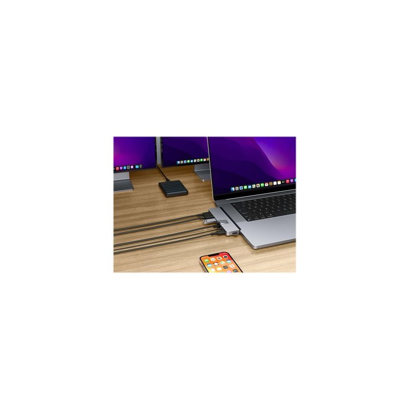 HyperDrive DUO Pro - Dokovací stanice - USB-C x 2 - HDMI, USB4 - 1GbE - pro Apple MacBook Air MacBook Pro