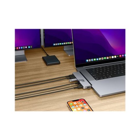 HyperDrive DUO Pro - Dokovací stanice - USB-C x 2 - HDMI, USB4 - 1GbE - pro Apple MacBook Air MacBook Pro