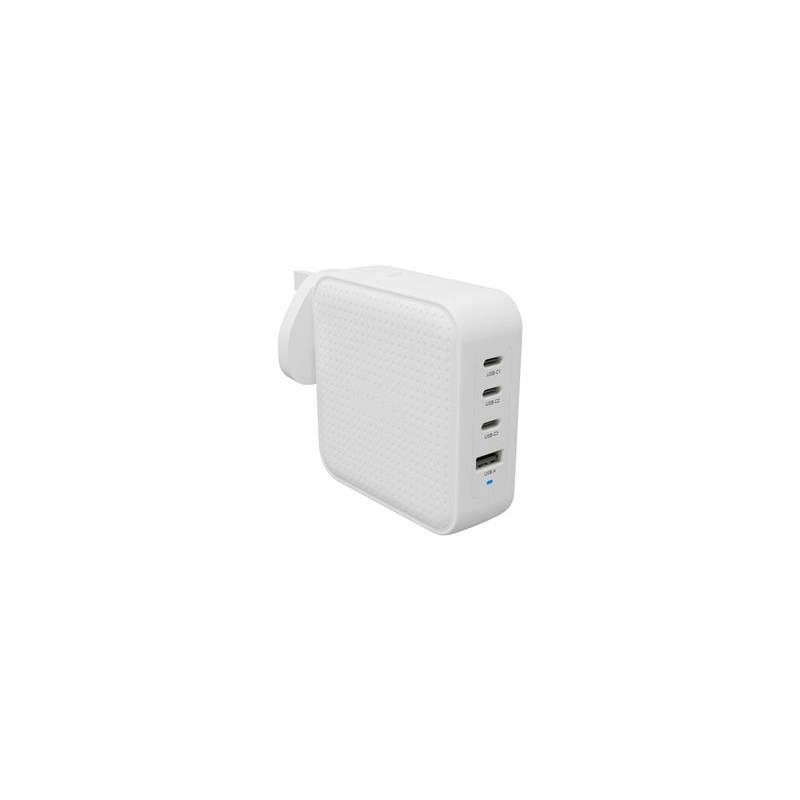 Targus HyperJuice - Síťový adaptér - GaN - 100 Wh - QC 3.0, Power Delivery 3.0 + PPS - 4 výstupní konektory (USB, 3 x USB-C)