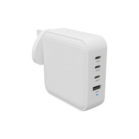 Targus HyperJuice - Síťový adaptér - GaN - 100 Wh - QC 3.0, Power Delivery 3.0 + PPS - 4 výstupní konektory (USB, 3 x USB-C)