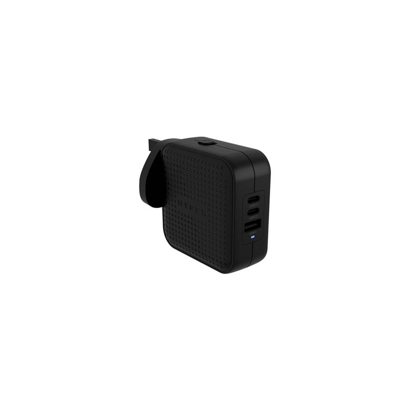 Targus HyperJuice - Síťový adaptér - GaN - 70 Watt - QC 3.0, Power Delivery 3.0 + PPS - 3 výstupní konektory (USB, 2 x USB-C)