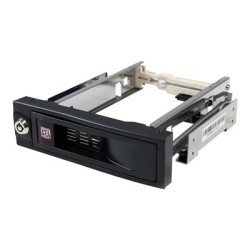 StarTech.com 5.25in Trayless Hot Swap Mobile Rack for 3.5in Hard Drive - Internal SATA Backplane Enclosure - Lockable drive bay