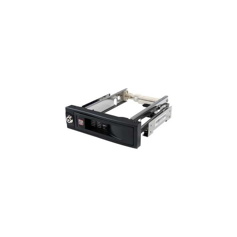 StarTech.com 5.25in Trayless Hot Swap Mobile Rack for 3.5in Hard Drive - Internal SATA Backplane Enclosure - Lockable drive bay
