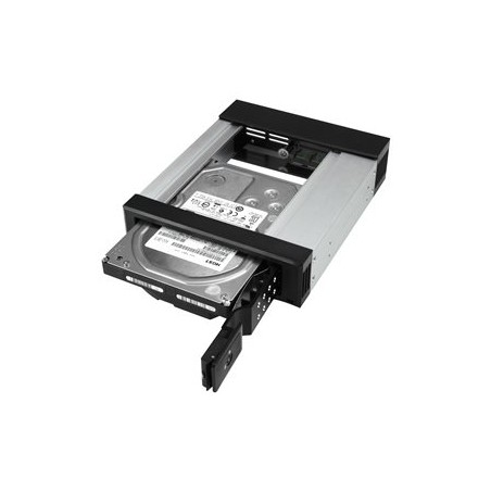 StarTech.com 5.25" to 3.5" Trayless Hard Drive Hot Swap Bay - Removable Hard Drive Bay for 3.5" SATA/SAS Drives - Aluminum