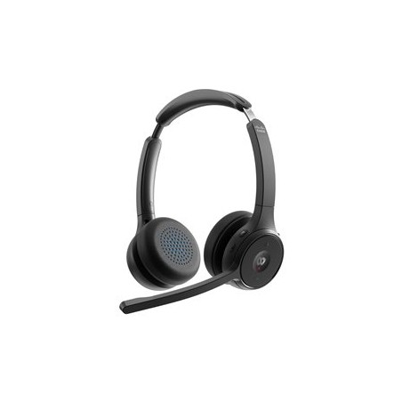 Cisco Headset 722 - Náhlavní souprava - náhlavní - Bluetooth - bezdrátový - uhlíková čerň - Cisco Webex Certified