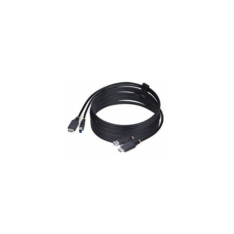 StarTech.com 10ft (3m) HDMI and USB 5Gbps KVM Cable - Kabel klávesnice / videa / myši (KVM) - HDMI, USB typ A (M) do HDMI, USB