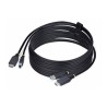 StarTech.com 10ft (3m) HDMI and USB 5Gbps KVM Cable - Kabel klávesnice / videa / myši (KVM) - HDMI, USB typ A (M) do HDMI, USB