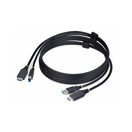 StarTech.com 6ft (1.8m) HDMI and USB 5Gbps KVM Cable - Kabel klávesnice / videa / myši (KVM) - HDMI, USB typ A (M) do HDMI, USB