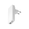 dbramante1928 re-charge Pro - Síťový adaptér - slim - 65 Watt - 2 výstupní konektory (USB-C, USB) - bílá