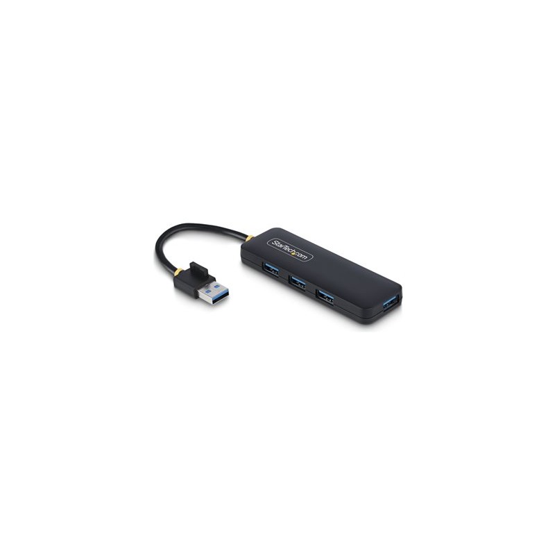 StarTech.com 4-Port USB-A Hub, 5Gbps, Bus Powered, Small Travel Mini Hub - Rozbocovac - 4 x USB 3.2 Gen 1 - desktop