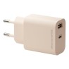 dbramante1928 re-charge - Síťový adaptér - 20 Watt - 2 výstupní konektory (USB-C, USB) - béžová - Evropa