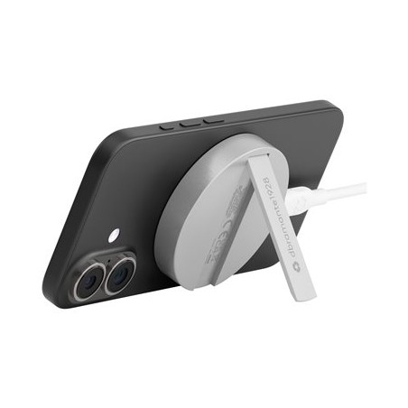 dbramante1928 re-charge - Stojan pro bezdrátové napájení - se stojanem, s Qi2 - ALU - 25 Watt - 2 A (magnetický)