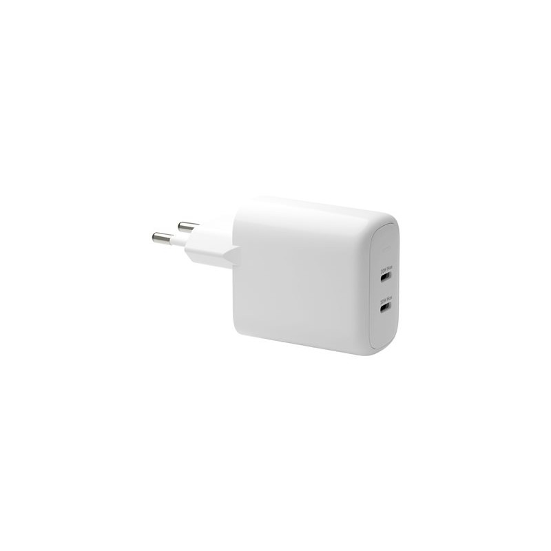 dbramante1928 re-charge - Síťový adaptér - 20 Watt - 3 A - PD/PPS - 2 výstupní konektory (USB-C) - bílá - Evropa