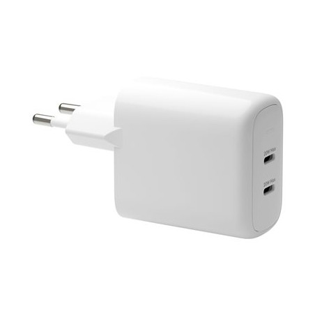 dbramante1928 re-charge - Síťový adaptér - 20 Watt - 3 A - PD/PPS - 2 výstupní konektory (USB-C) - bílá - Evropa