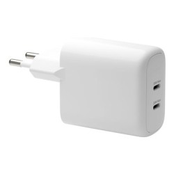 dbramante1928 re-charge - Síťový adaptér - 25 Watt - 2 výstupní konektory (USB-C) - bílá - Evropa