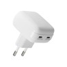 dbramante1928 re-charge Pro - Síťový adaptér - plochý - 25 Watt - 3 A - Power Delivery 3.0 + PPS - 2 výstupní konektory (USB-C)