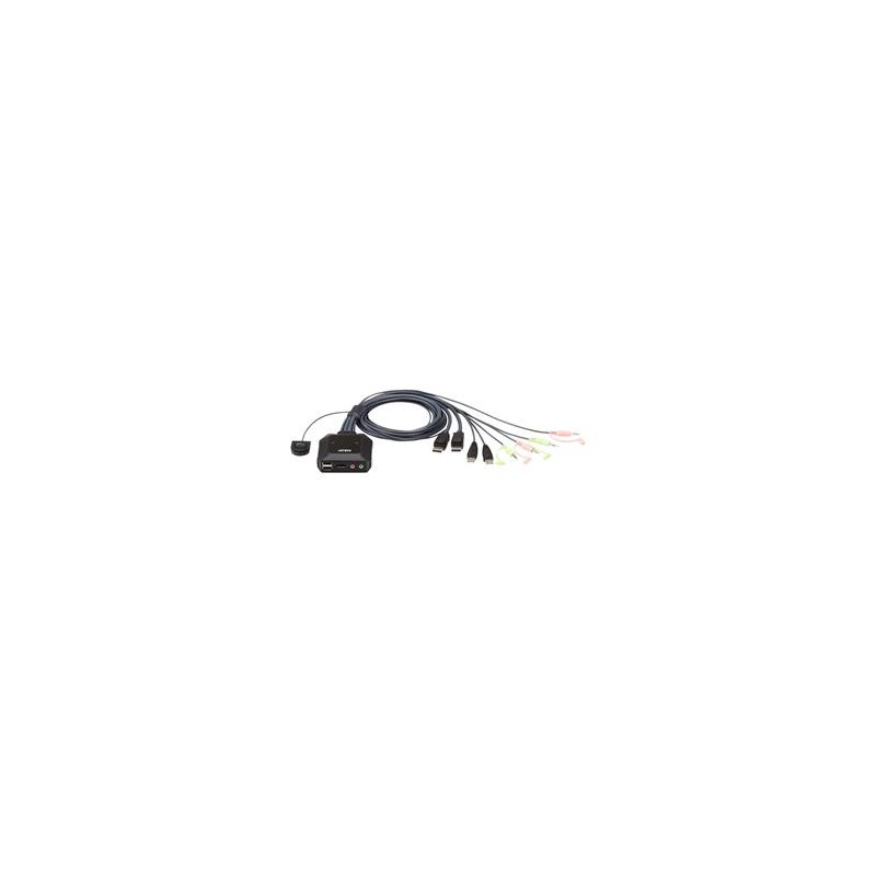 ATEN 2-port DisplayPort KVM, audio