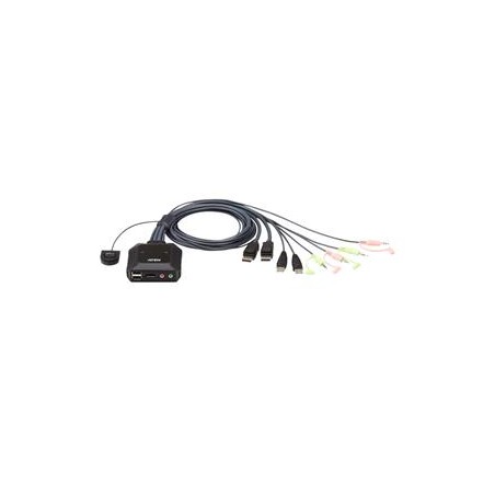 ATEN 2-port DisplayPort KVM, audio