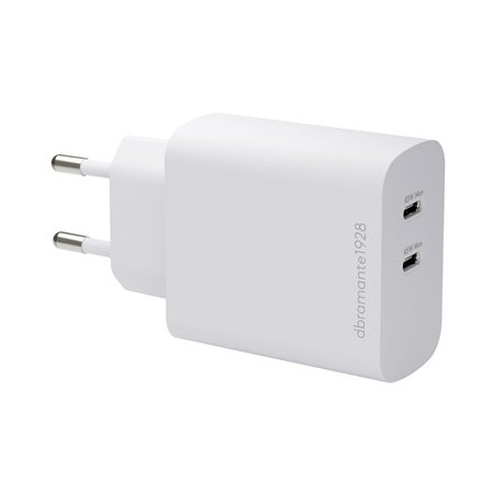 dbramante1928 re-charge - Síťový adaptér - 45 Watt - Apple 2.4A, PD/PPS, PD 2.0, PD 3.0, QC 2.0, QC 3.0, AFC, SCP, Fast Charge