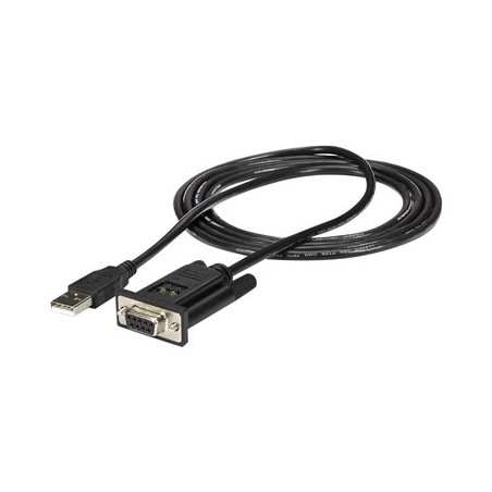 StarTech.com USB to Serial RS232 Adapter - DB9 Serial DCE Adapter Cable with FTDI - Null Modem - USB 1.1 / 2.0 - Bus-Powered