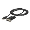 StarTech.com USB to Serial RS232 Adapter - DB9 Serial DCE Adapter Cable with FTDI - Null Modem - USB 1.1 / 2.0 - Bus-Powered