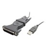 StarTech.com USB to Serial Adapter - 3 ft / 1m - with DB9 to DB25 Pin Adapter - Prolific PL-2303 - USB to RS232 Adapter Cable