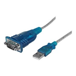 StarTech.com 1 Port USB to Serial RS232 Adapter - Prolific PL-2303 - USB to DB9 Serial Adapter Cable - RS232 Serial Converter