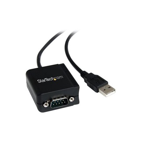 StarTech.com USB to Serial Adapter - 1 port - USB Powered - FTDI USB UART Chip - DB9 (9-pin) - USB to RS232 Adapter