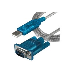 StarTech.com 3ft USB to RS232 DB9 Serial Adapter Cable - M/M - Sériový adaptér - USB 2.0 - RS-232