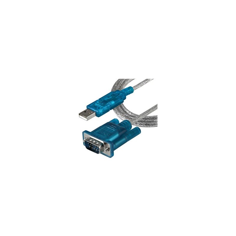 StarTech.com 3ft USB to RS232 DB9 Serial Adapter Cable - M/M - Sériový adaptér - USB 2.0 - RS-232