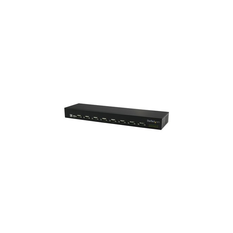 StarTech.com USB to Serial Hub - 8 Port - COM Port Retention - Rack Mount and Daisy Chainable - FTDI USB to RS232 Hub