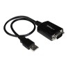 StarTech.com USB to Serial RS232 Adapter Cable w/ COM Retention - USB Serial Adapter - Sériový adaptér - USB - RS-232 - černá